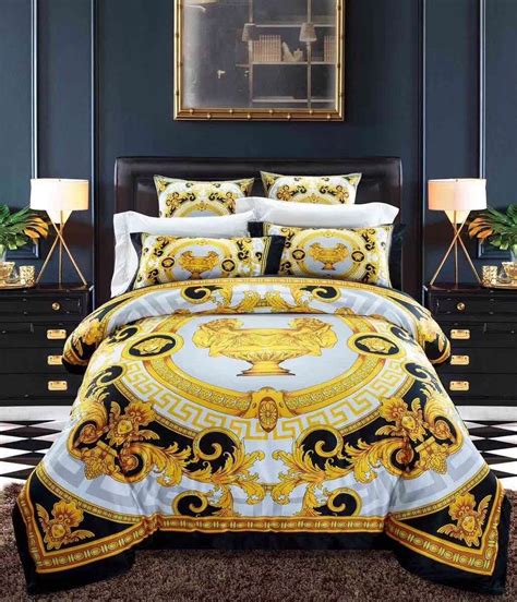 versace white king set of sheets|Luxury Home Textiles .